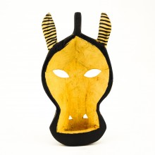 Wood Zebra Wall Decor Mask