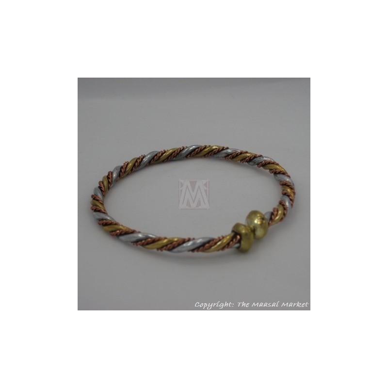 Brass, Copper Wire Bracelet