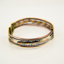 Brass, Copper, aluminium Wire Cuff Bracelet