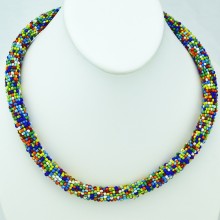 Maasai Multi Color Bead Necklace
