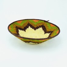 Uganda Handmade Banana Leaf/ Raffia Sunburst Basket