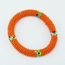 Orange Maasai Bracelet