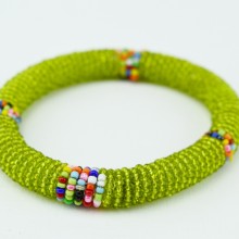Olive Green Maasai Bracelet