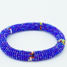 Iridescent Blue Maasai Bracelet