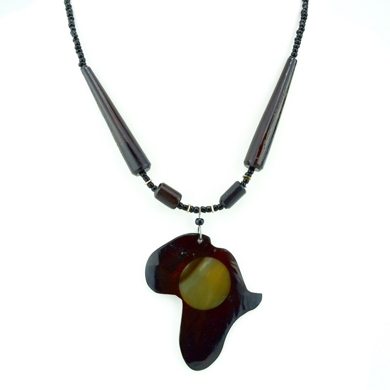 Cow Horn Africa Pendant Necklace
