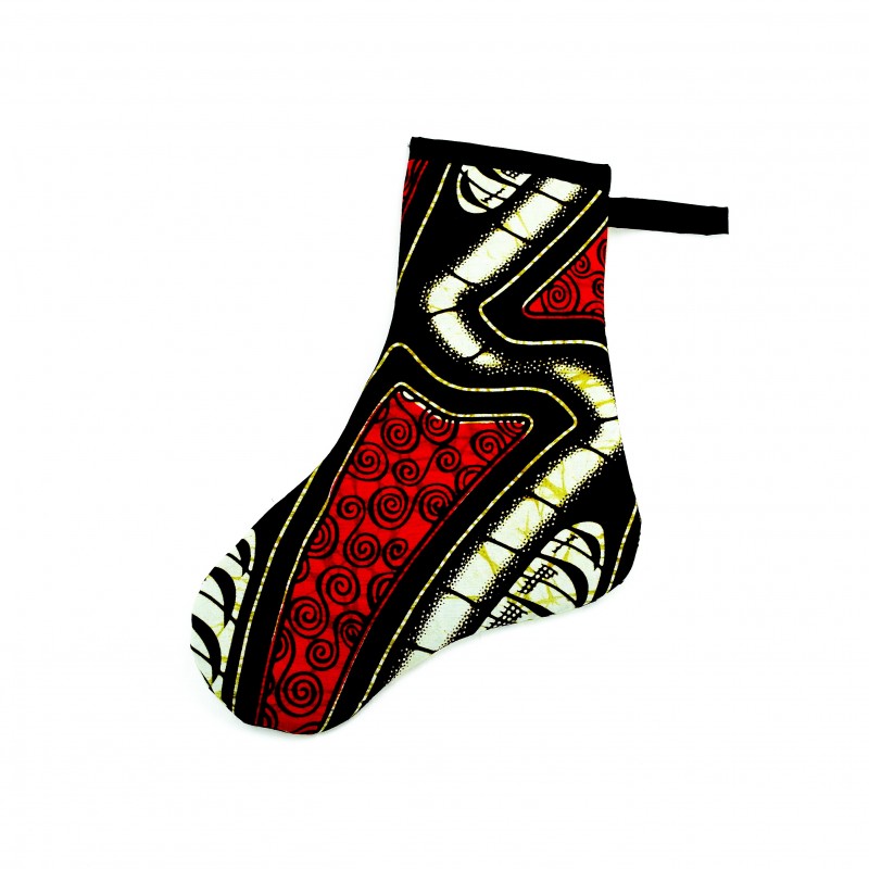 Small African Kitenge Christmas Stocking