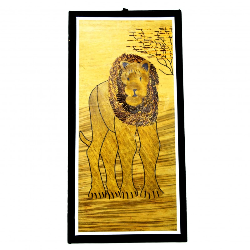 Lion Banana Fiber Art