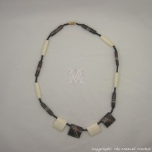 Brown/ White Cow bone Choker Necklace
