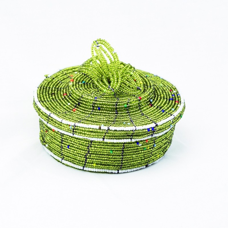 Maasai Bead Wire Jewelry Box