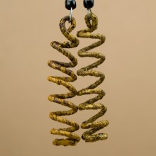 Banana Fiber Spiral Earrings