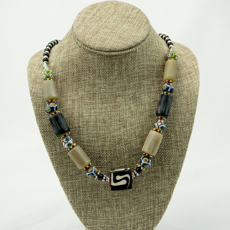 African Mixed Bead Necklace