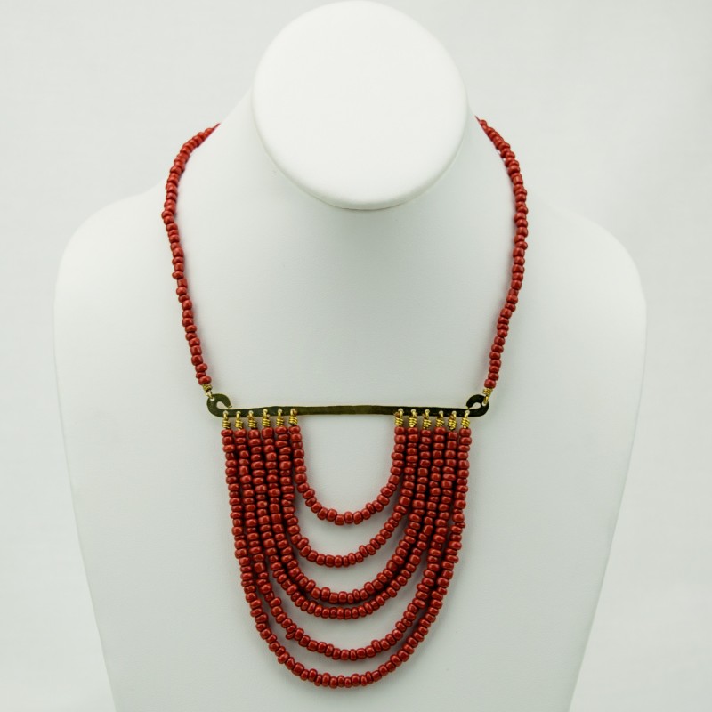 Kitanzi Solid Color Brass Necklace