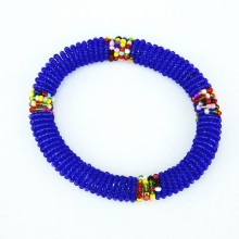 Dark Blue Maasai Bracelet