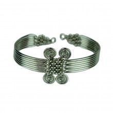 Four Spirals Woven Wire Bracelet