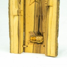 Kenya Wood Log Nativity