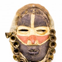 Dan Tribal singer mask from The Ivory Coast 15"