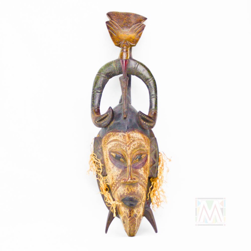 Guro Kweni Wood Mask 18" Guro Kweni Wood Mask 18"
