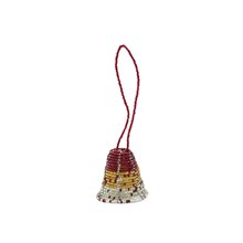 Maasai Christmas Beaded Bell Ornament