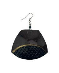 African Handmade Earring Coconut Shell