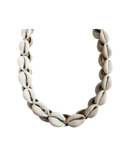 Handmade African Cowrie Shell Necklace Close