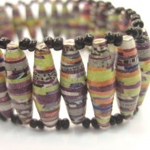 Recycled Paper Maasai Bead Bracelet 671-28