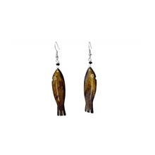Cow Bone Fish Earrings 704-2-97