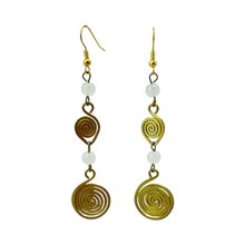 White African Handmade Brass Earrings