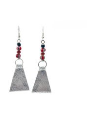African Handmade Trade Bead Recycled Aluminium Earrings Display