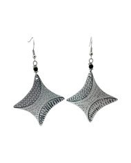Handmade African Stamped Recycled Aluminum Earrings