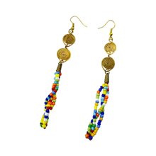 Multi Color Bead Earrings 129-22