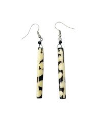 Handmade Mud Cloth Batik Print African Earrings