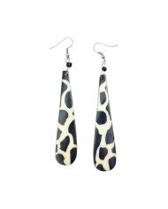African Batik Handmade Giraffe Print Earrings