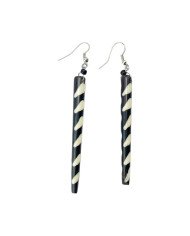 Handmade African Batik Bone Earrings