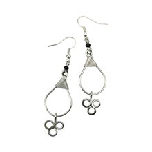 Handmade Silver Wire African Dangle Earring