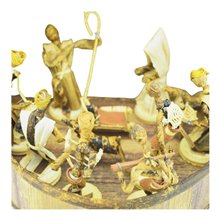 Handmade Arched Banana Fiber Nativity Scene