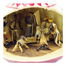 Handmade African Calabash Gourd Nativity Scene