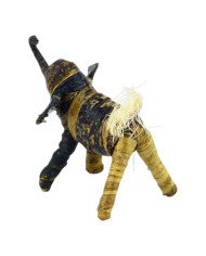 African Handmade Banana Fiber Animal Elephant