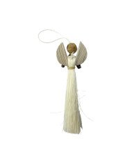 African Angel Christmas Ornament Prayer Back