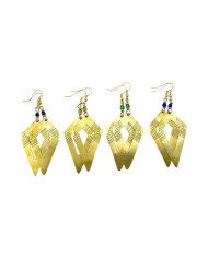Kite Cut-Out Brass Earrings