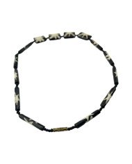 Handmade African Batik Cow Bone Beads Necklace Top