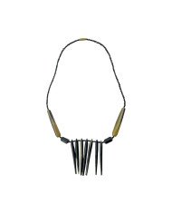 Cow Horn Spike Necklace