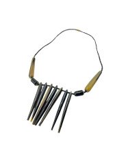 Cow Horn Spike Necklace