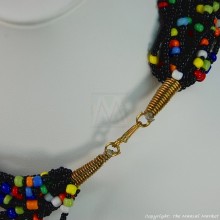 Multi Color Strand Maasai Bead Necklace 707-1-91