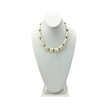 Handmade African Natural White Cow Bone Bead Necklace Display