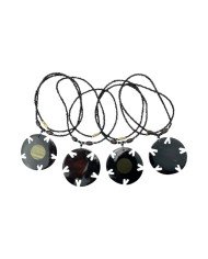 Round Cow Horn Pendant Necklace