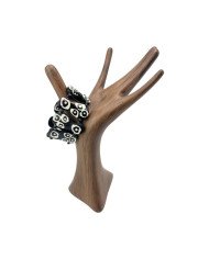 Elastic Gourd Shaped Batik Bone African Handmade Bracelet Display
