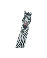 Zebra Leather Bookmark Angle
