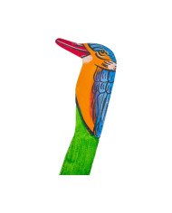 Kingfisher Leather Bookmark Angle