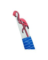 Flamingo Leather Bookmark Angle