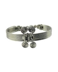 Handmade Silver Wire Weave African Bracelet